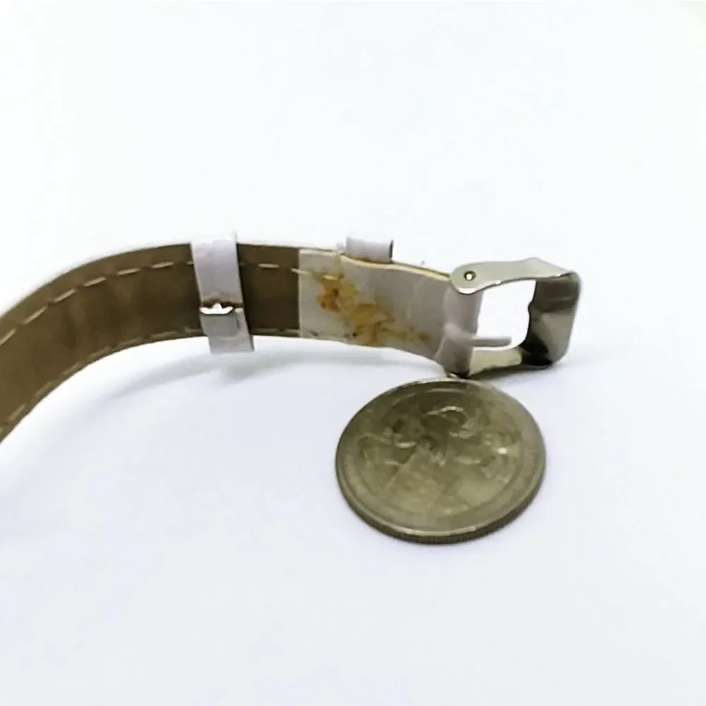 STRADA Austrian Crystal Watch Faux Leather Band